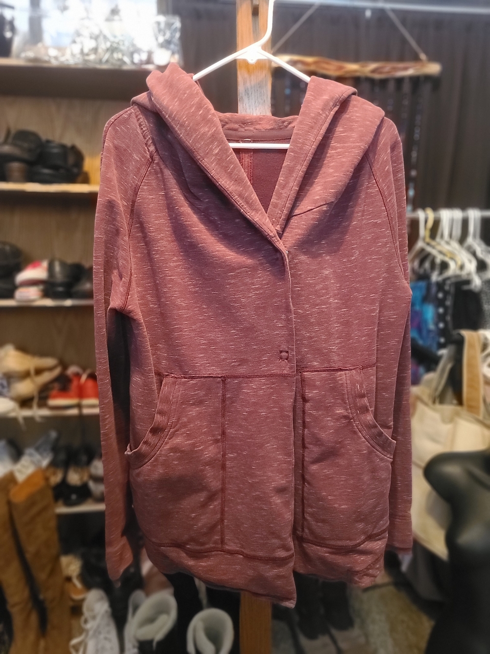 lululemon athletica Heathered Mauve Hooded Sweatshirt